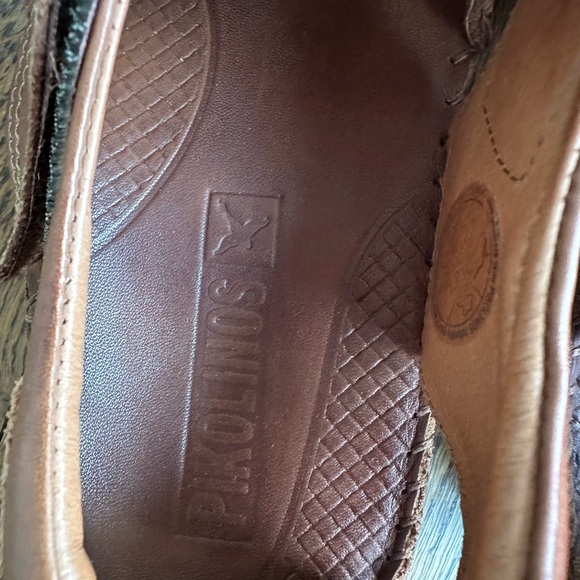 Men\'s Pikolinos Fisherman Sandals in Saddle Brown Leather. Size 43 (9-9.5).